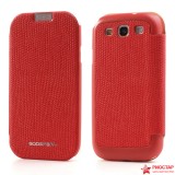 Кожаный Чехол Mercury Для Samsung I9300 Galaxy S 3(Красный)